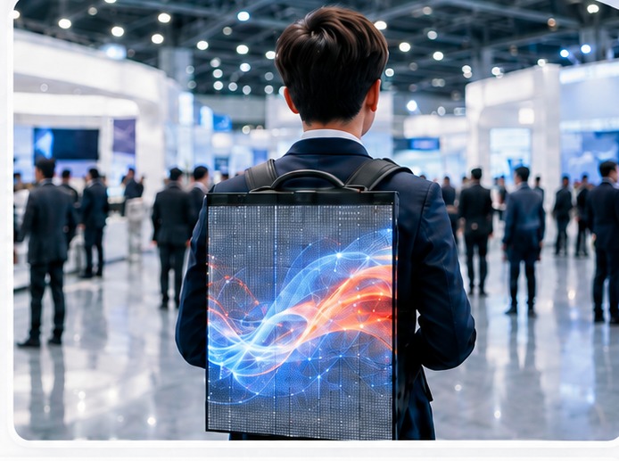 Backpack LED Screen clear product visual