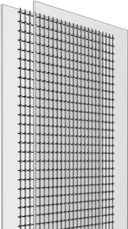 Self-Adhesive LED Film module on glass detail